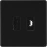 BG Nexus Matt Black Unswitched and Fused with Flex Outlet FFB55 by British General (BG-FFB55-1)