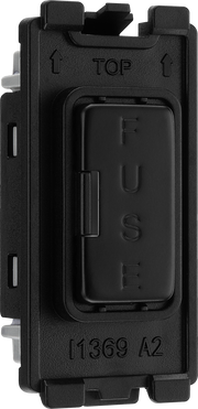 BG RFBFUSE Nexus Grid Matt Black 13A Fuse Holder Module