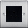 BG Nexus Metal Brushed Steel 5A Unswitched Socket NBS29MB
