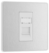 BG PCDBSRJ451W Brushed Steel Evolve RJ45 Cat6 Data Outlet - White Insert by British General (BG-PCDBSRJ451W-Shopify-SA_1)