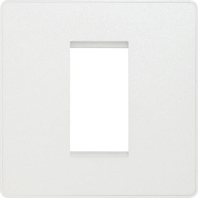 Switches: BG Evolve Pearlescent White Screwless Switches & Sockets White Insert Full Range PCDCL12W - Single Light Switch 20A by British General (BG-EVOLVE-PEARLESCENT-WHITE-PCDCL12W)