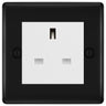 BG Nexus Matt Black 13A Unswitched Socket NFBUSSW by British General (BG-NFBUSSW)