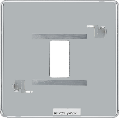 BG RFPC1 Nexus Screwless Grid Polished Chrome 1 Module Front Plate
