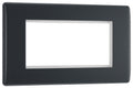 BG PMEMR4 Part M | 4 Module Square Euro Module Front Plate