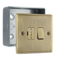 BG Nexus Antique Brass 13A Switched Fused Connection Unit with Surface Pattress Back Box