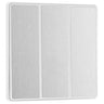 BG Evolve Brushed Steel 3-Gang 2-Way 20A Edge to Edge Rocker Light Switch | PCDBS43EW by British General (BG-PCDBS43EW)
