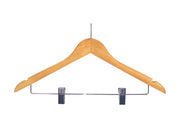 Corby Burlington Guest Hanger in Light Wood with Clips & Security Pin by Corby of Windsor (Corby-26255)