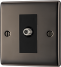 BG NBN64 Nexus Metal Black Nickel 1 Gang Satellite Socket