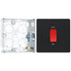 BG Evolve Matt Black 1 Gang Single Plate 45A 2 Pole Neon Cooker Switch PCDMB74B with 25mm Steel Back Box