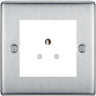 BG Nexus Metal Brushed Steel 5A Unswitched Socket NBS29MW by British General (BG-NBS29MW)
