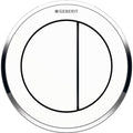 Geberit Type10 Dual Flush Button For Furniture Gloss Chrome/White - 116.057.KJ.1