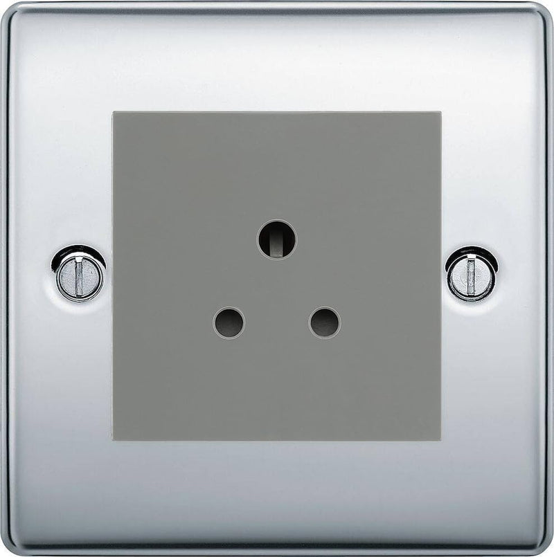 BG Nexus Metal Polished Chrome 2A Unswitched Socket NPC28G