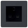 BG Evolve Matt Grey 13A Unswitched Socket PCDMG13AUSSB