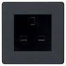 BG Evolve Matt Grey 13A Unswitched Socket PCDMG13AUSSB by British General (BG-PCDMG13AUSSB)