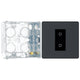 BG Evolve Matt Grey Single Secondary Touch Dimmer Switch PCDMGTDS1B with 35mm Steel Back Box