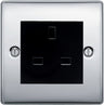 BG Nexus Metal Polished Chrome 13A Unswitched Socket NPC23B by British General (BG-NPC23B)