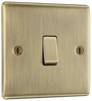 BG NAB12 Nexus Metal Antique Brass 1 Gang 10A 10AX 2 Way Plate Switch by British General (BG-NAB12-Shopify-SA_1)