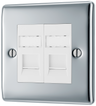 BG NPCRJ452 Nexus Metal Polished Chrome 2 Gang RJ45 Data Outlet by British General (BG-NPCRJ452-Shopify-SA_1)