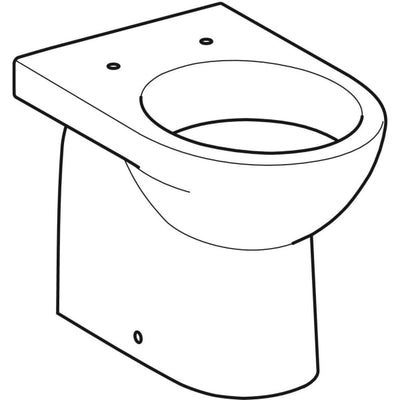 Geberit Selnova 355mm Back To Wall Pan - 501.043.00.6 by Geberit (Geberit-501.043.00.6)