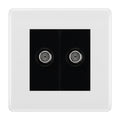 BG White Moulded Double Satellite Socket NWM642B