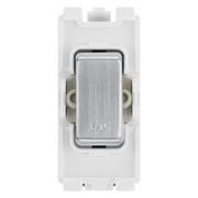 BG RRFNBS Brushed Steel 20 Amp Double Pole Appliance Grid Switch Labelled Fan by British General (BG-RRFNBS +RBS30)