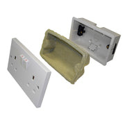 Other Building Materials: Astroflame Fire and Acoustic Socket Box Insert Extra Deep 47mm / Single Socket by Astroflame (ASTRO-AFFRASOCSINX)