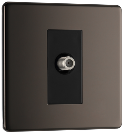 FBN64 Front - This satellite socket from British General can be used to install satellite cables while maintaining maximum signal quality.