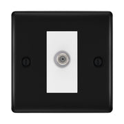 BG Nexus Metal Matt Black Satellite Socket NFB64W by British General (BG-NFB64W)