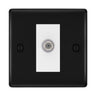 BG Nexus Metal Matt Black Satellite Socket NFB64W by British General (BG-NFB64W)