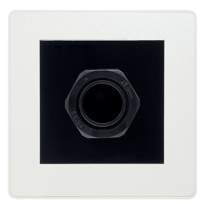 BG Evolve Pearlescent White 45A Flex Outlet Euro Module | Black Insert