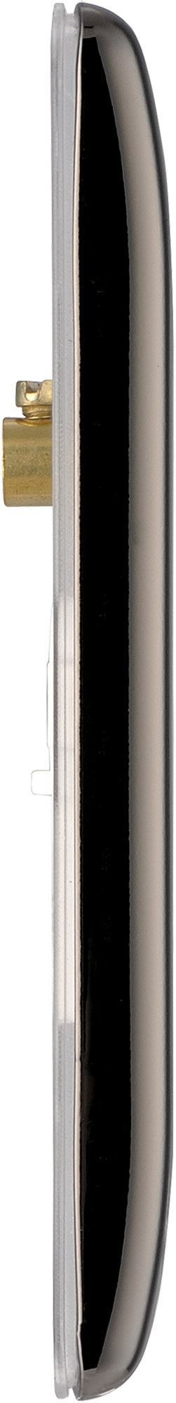 BG NBN95 Nexus Metal Black Nickel 2 Gang Blanking Plate