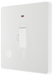 PCDCL54W Side - This Evolve pearlescent white 13A fused and unswitched connection unit from British General provides an outlet from the mains containing the fuse, ideal for spur circuits and hardwired appliances.