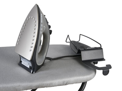 Corby Berkshire Ironing Centre in Light Grey with Sherwood 1200W Steam Iron - UK Plug