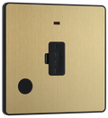 BG Evolve PCDSB54B Satin Brass 13A Flex Neon Unit-Black Insert