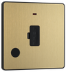 BG Evolve PCDSB54B Satin Brass 13A Flex Neon Unit-Black Insert by British General (BG-PCDSB54B-Shopify-SA_1)