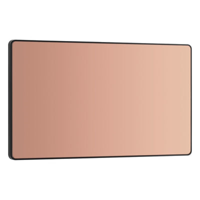 BG Evolve Polished Copper Double Blank Plate PCDCP95B with 35mm Steel Back Box