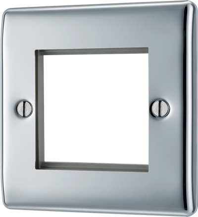 NPCEMS2 Front - The Euro Module range from British General combines plates and interchangeable modules so you can configure your own bespoke switches and sockets.