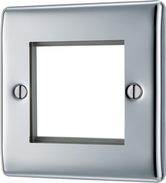 NPCEMS2 Front - The Euro Module range from British General combines plates and interchangeable modules so you can configure your own bespoke switches and sockets.