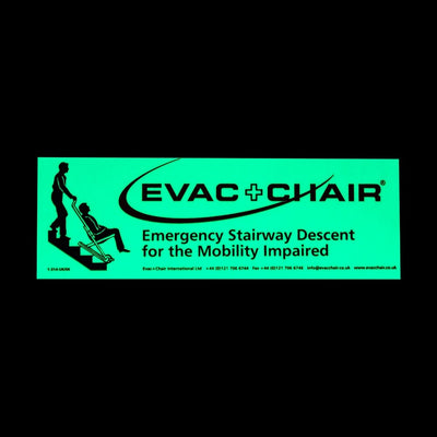 Evac+Chair Photoluminescent Sign by Evac+Chair (ECCHAIRPHOT)