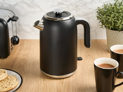 1.8L Kettle (Hertford / SD-259B) in Black & Chrome - UK Plug