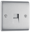 BG NBSBTM1 Nexus Metal Brushed Steel 1 Gang Master Telephone Socket by British General (BG-NBSBTM1-Shopify-SA_1)