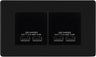 BG Screwless Matt Black 4G Euro Plate with 2X USB-A Dual Chargers – Black Insert by British General (BG-FFBEMR4+EMUSB3B)