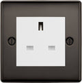 BG Nexus Metal Black Nickel 13A Unswitched Socket NBN23W