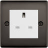 BG Nexus Metal Black Nickel 13A Unswitched Socket NBN23W by British General (BG-NBN23W)