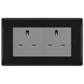 BG Nexus Matt Black 4 Gang 13A Unswitched Socket - NFB4GUSSG