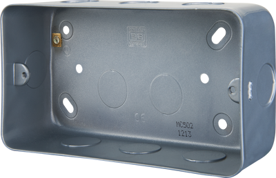 BG MC502 Metal Clad 3 Gang and 4 Gang Grid Surface Mounting Box by British General (BG-MC502)