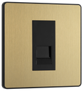 BG Evolve PCDSBBTM1B Satin Brass 1 Gang Master-Black Insert