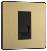 BG Evolve PCDSBBTM1B Satin Brass 1 Gang Master-Black Insert by British General (BG-PCDSBBTM1B-Shopify-SA_1)