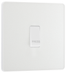 BG PCDCL14W Pearlescent White Evolve 10AX 1 Way Press Switch - White Insert by British General (BG-PCDCL14W-Shopify-SA_1)