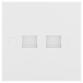 BG 9BTM/2 Moulded Square Edge | White | 2 Gang Screw Terminal Master Telephone Socket